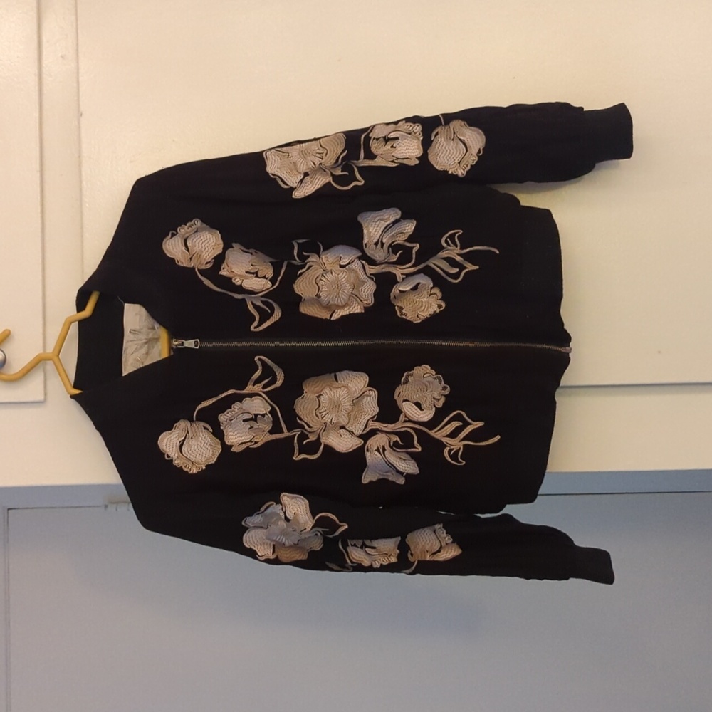 Kimchi Blue Molly Embroidered Bomber Jacket
